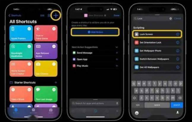 北泉镇苹果14锁屏维修店分享iPhone14升级iOS16.4后如何创建锁屏快捷方式 