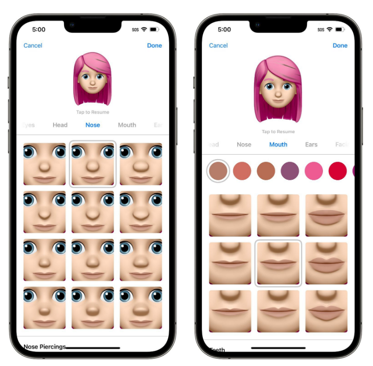 北泉镇苹果手机维修分享​iOS 16中的拟我表情有了哪些变化和升级 